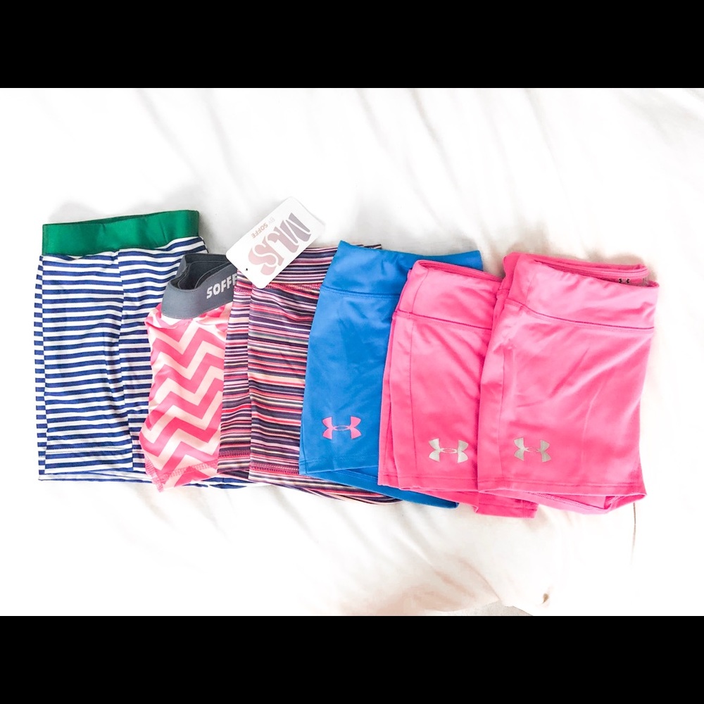 bundle of spandex shorts